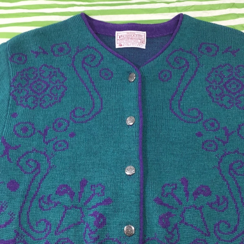 Pendleton cardigan wool sweater